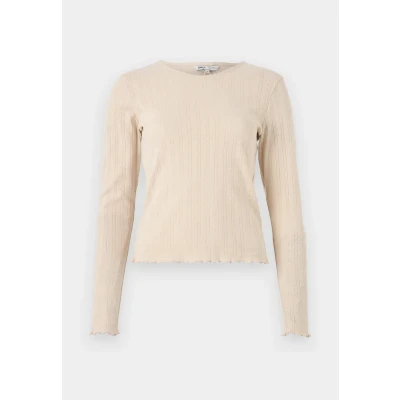 Image of ONLY Carlotta Long sleeved top, Women&#039;s, Size: XL, Pumice stone