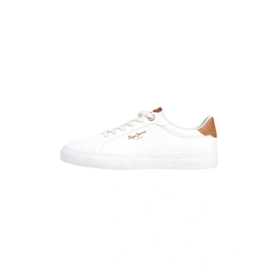 Image of Pepe Jeans Kenton MAX Trainers, Women&#039;s, Size: 3, White Pu