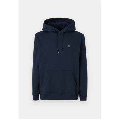 Image of Tommy Jeans FLAG Hoodie Sweatshirt, Men&#039;s, Size: 34, Dark night navy