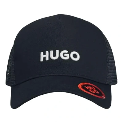 Image of HUGO Marsel Trucker Cap, Men&#039;s, Size: One Size, Dark blue