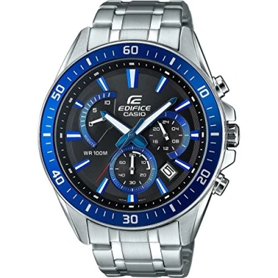 Image of Casio Edifice Chronograph watch, Men&#039;s, Size: One Size, Silberfarben