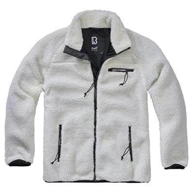 Image of Brandit Teddy Fleece jacket, Men&#039;s, Size: 4XL, White