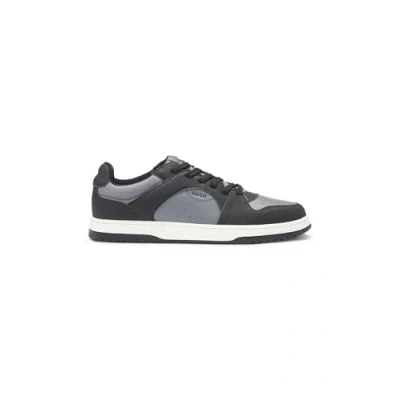 Image of HUGO Hadrian_tenn Trainers, Men&#039;s, Size: 8, Charcoal Polyester
