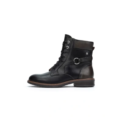 Image of Pikolinos Flat ankle boots in leather model ALDAYA for women, black, 37 EU
