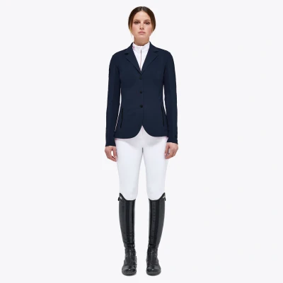Image of Cavalleria Toscana REVO Perforated Light Tech Knit Zip Riding Jacket Woman
