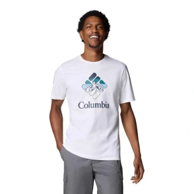 Image of Columbia Rapid RIDGE Graphic TEE Print Tshirt, Men&#039;s, Size: XS, White