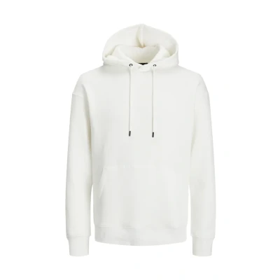 Image of Jack &amp; Jones Jjestar Basic Unisex Hoodie, Size: Large, Cloud dancer