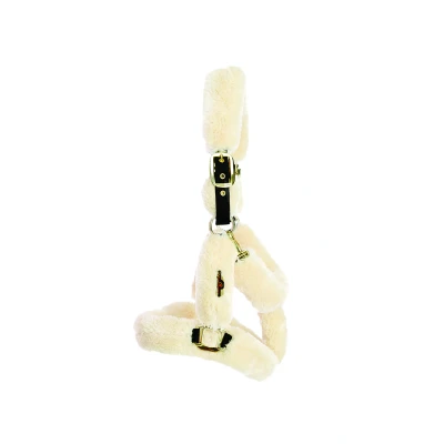 Image of Kentucky Horsewear Sheepskin Headcollar Natural Pony Size Horse Halter Riding Equestrian