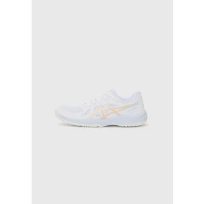 Image of Asics Upcourt 6 Volleyball shoes, Men&#039;s, Size: 9, White/champagne shoes