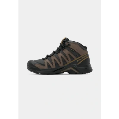 Image of SALOMON Mens X Adventure Recon Mid Gore Tex Hiking Shoe, Asphalt Phantom Castlerock, for Comfort, Perfect Boots &amp; Trail Running Outdoors Adventures 6.5, Falcon Coyote Brown