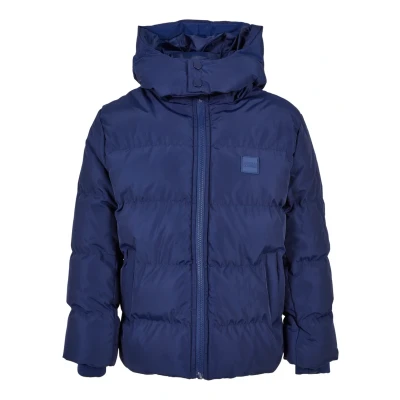 Image of Urban Classics Hooded Puffer Winter jacket for kids, Size: 5 6y, Spaceblue