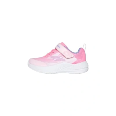 Image of Skechers Microspec Advance Trainers for kids, Size: 4K, Light pink mesh/lavender trim Textile/synthetics