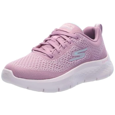 Image of Skechers GO WALK FLEX Trainers, Women&#039;s, Size: 4, Mauve Textile