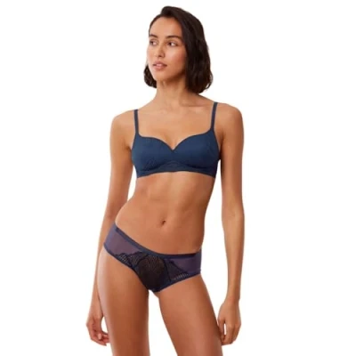 Image of Triumph Delightful Spotlight Triangle bra, Women&#039;s, Size: 40C, Dark blue