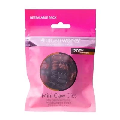 Image of Brushworks Mini Claw Clips 20 Pack