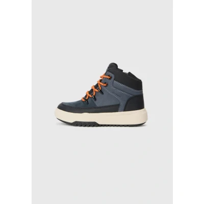 Image of Geox Bunshee B Laceup ankle boots for kids, Size: 11.5K, Denim shoes