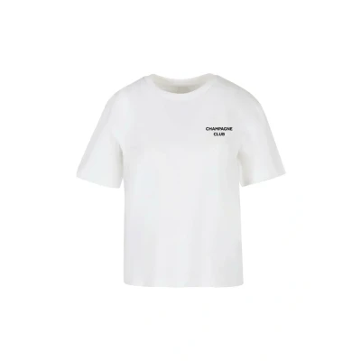 Image of Mister TEE THE Champagne CLUB Print Tshirt, Women&#039;s, Size: Small, White