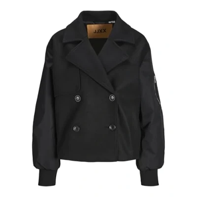 Image of JACK &amp; JONES Women&#039;s Jxharper Mix Biker Jacket OTW Jacket, black, L