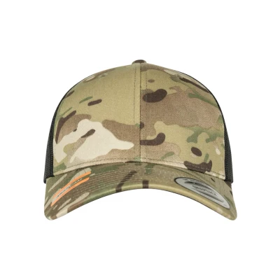 Image of Flexfit Retro Trucker Multicam Cap, Size: One Size,