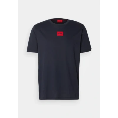 Image of HUGO Diragolino Basic Tshirt, Men&#039;s, Size: XS, Dark blue