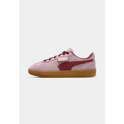 Image of Puma Palermo Unisex Trainers, Size: 9, Rose mauve/dark crimson Suede