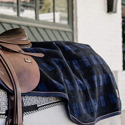 Image of Kentucky Horsewear Riding Rug Heavy Fleece Check Printing Horse Equestrian