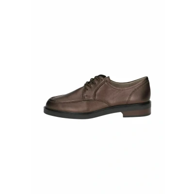 Image of Caprice Laceups, Women&#039;s, Size: 5.5, Dk brown met Leather