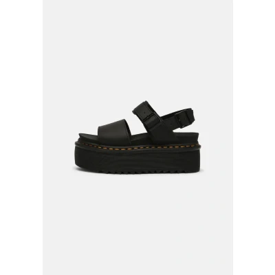 Image of Dr. Martens Women&#039;s Voss Quad Mono Sandals, Black, 6 UK