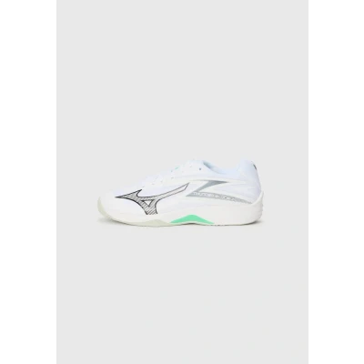 Image of Mizuno THUNDER BLADE Z Volleyball Shoes White/Black/Frozen Emerald Women/Men Size 9,5