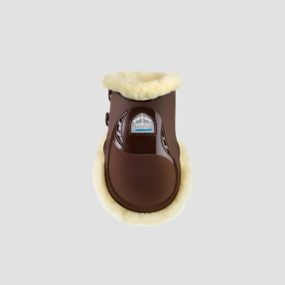 Image of Veredus Carbon Gel Vento Save The Sheep Fetlock Boots Brown Small (Pony) Horse Riding Equestrian