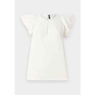 Image of Vero Moda Women&#039;s Vmbella Ss Top Wvn Ga Noos, Snow White, S
