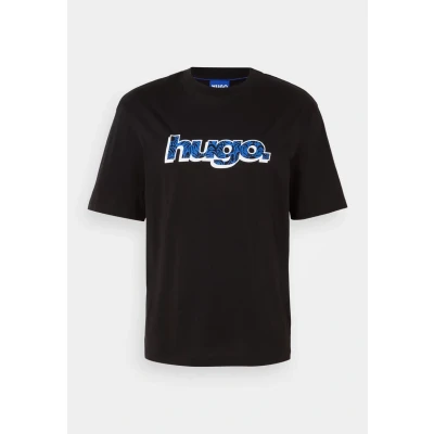 Image of HUGO Nugibol Print Tshirt, Men&#039;s, Size: Small, Black