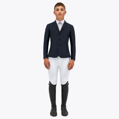 Image of Cavalleria Toscana Boys Riding Jacket Navy Age 14 Equestrian Show Horse