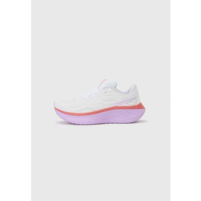 Image of Saucony RIDE 18 Road running shoes, Women&#039;s, Size: 6.5, White/coral shoes
