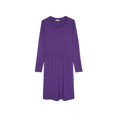 Image of Marc O&#039;Polo Denim Crewneck Jersey dress, Women&#039;s, Size: XS, Active purple