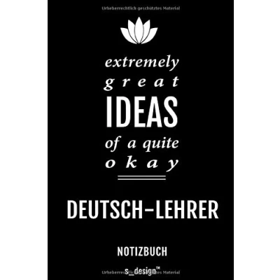Image of Notizbuch für Deutsch Lehrer: Originelle Geschenk Idee [120 Seiten gepunktet Punkte Raster blanko Papier]