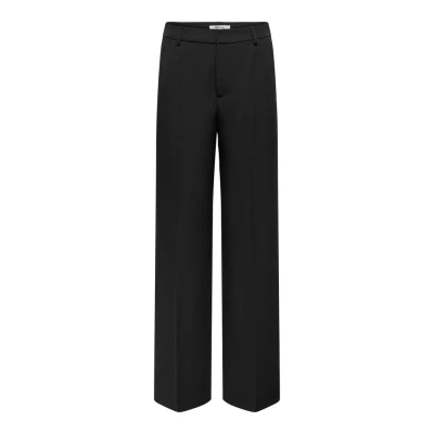 Image of ONLY Berry HW WIDE TLR Trousers, Women&#039;s, Size: 6x32, Black