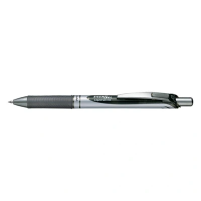 Image of Pentel Energel XM Retractable Gel Pen with 0.7 mm Tip, Black, Pack of 12 (BL77 AO)