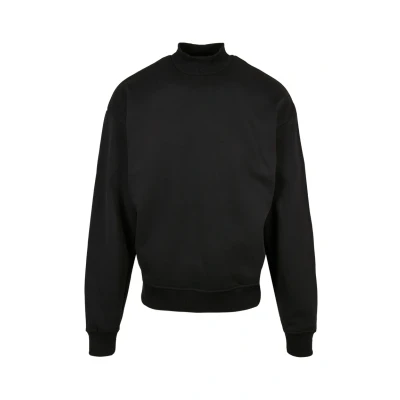 Image of Urban Classics MOCK Sweatshirt, Men&#039;s, Size: 3XL, Black
