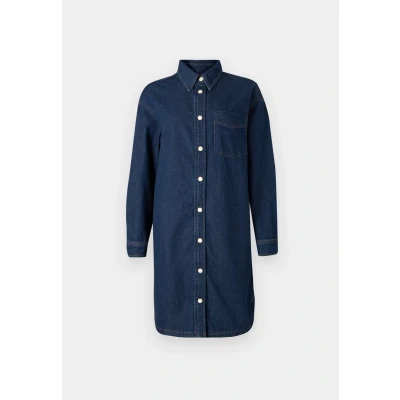 Image of Marc O&#039;Polo Denim Oversized FIT LONG Sleeve Dress dress, Women&#039;s, Size: XS, Dark blue