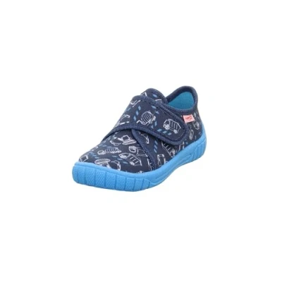 Image of Superfit BILL Slippers darkblue/lightgreen for kids, Size: 12.5K, Dark/blue/light/green shoes