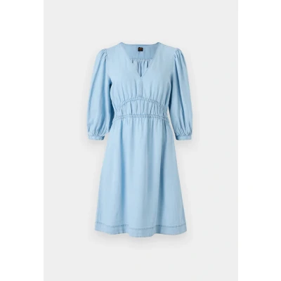 Image of BOSS Dezzan Day dress, Women&#039;s, Size: 8, Light/pastel blue
