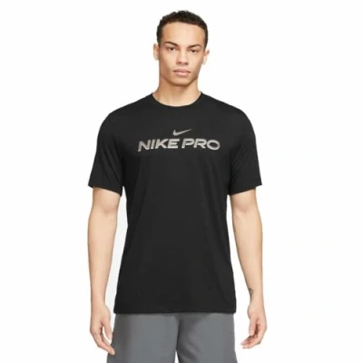 Image of Nike Performance TEE PRO Sports Tshirt, Men&#039;s, Size: Small, Black