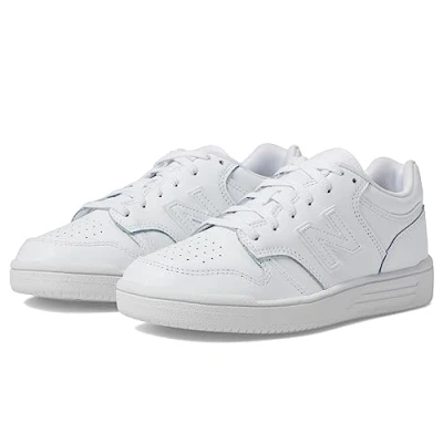 Image of New Balance 480 Training shoe for kids, Size: 13.5K, White Leather and textile