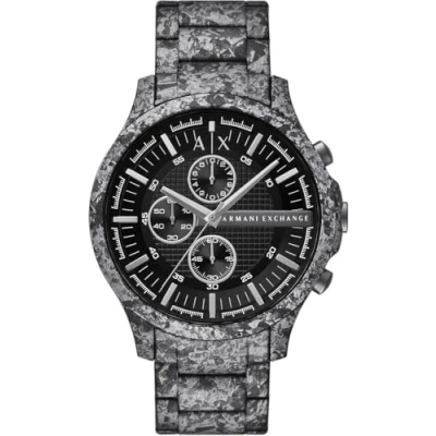 Image of Armani Exchange Hampton Chronograph watch, Men&#039;s, Size: One Size, Gunmetal