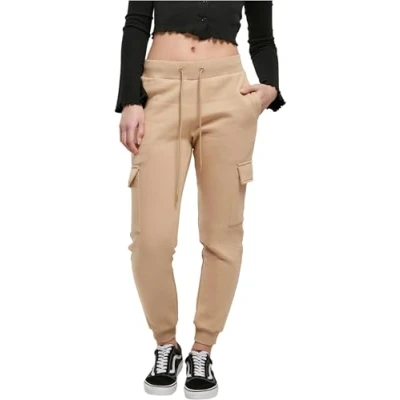 Image of Urban Classics Cargo trousers, Women&#039;s, Size: XXL, Unionbeige
