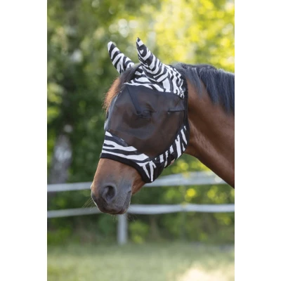 Image of Covalliero Fly Mask Zebra with Ears