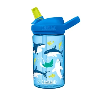 Image of Camelbak Eddy+ Children&#039;s Baby Bottle 400 ml 14 oz Sharks and Rays