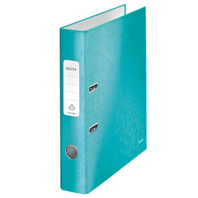 Image of Leitz 10060051 A4 50 mm WOW 180 Lever Arch Files Ice Blue