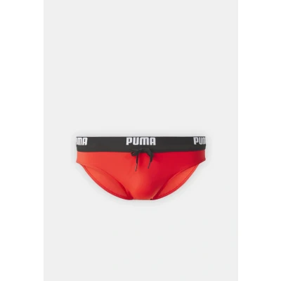 Image of Puma LOGO SWIM Brief Swimming briefs, Men&#039;s, Size: Small, Red